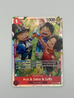 Ace & Sabo & Luffy OP13-007 Carrying On His Will Foil One Piece TCG English - Image 1