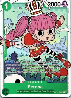 Perona Foil OP12-034 SR One Piece TCG Legacy of the Master English - Image 1