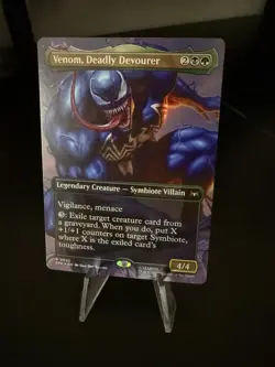 1x Venom, Deadly Devourer ~~ Borderless - Foil NM-Mint, English Marvel's Spider- - Image 1
