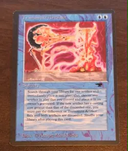 Magic the Gathering MTG Transmute Artifact Antiquities NM - Image 1
