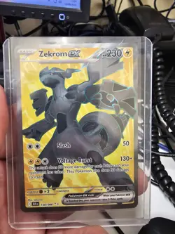 Pokemon TCG Zekrom EX 158/086 Scarlet Violet Black Bolt Ungraded - Image 1