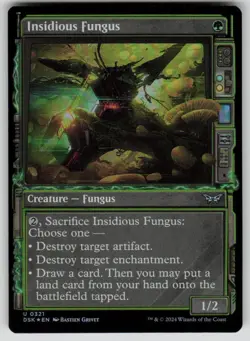 Insidious Fungus (Showcase) Foil Uncommon Duskmourn: House of Horror 321 MTG NM - Image 1