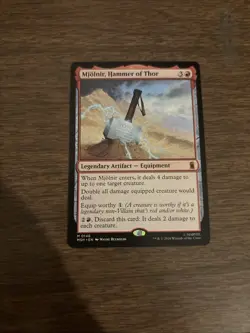 MAGIC THE GATHERING MARVEL MJOLNIR HAMMER OF THOR LEGENDARY ARTIFACT - Image 1