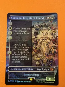 Summon: Knights of Round (Borderless) Final Fantasy Foil - Image 1