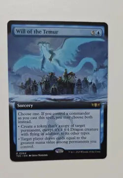 Will of the Temur (Extended Art) Commander: Tarkir: Dragonstorm Regular - Image 1