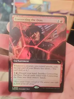 Mtg. Connecting The Dots. Foil Borderless. Murders At Karlov Manor. Pack Fresh - Image 1