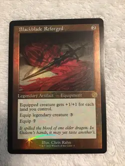 magic the gathering - Blackblade Reforged- Retro Foil - Brothers War R 6 - Image 1