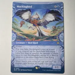 Wizards of the Coast Mockingbird #0305 Bloomburrow Rare Foil Full Art Blue EN - Image 1