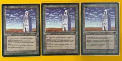 MTG URZA'S TOWER (x 3) Renaissance (Italian) (OldManMTG 003-928) - Image 1