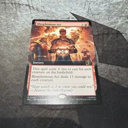 Blasphemous Act (Extended Art) 358 MTG MSC Commander: Marvel Super Heroes NM - Image 1