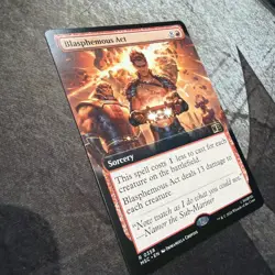 Blasphemous Act (Extended Art) 358 MTG MSC Commander: Marvel Super Heroes NM - Image 3