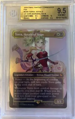 Terra, Herald of Hope Borderless Foil Final Fantasy BGS 9.5 Mtg Magic Wasteland - Image 1