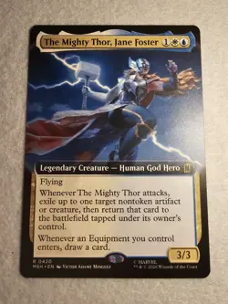 The Mighty Thor, Jane Foster (Extended Art) R MTG Marvel Super Heroes 420 NM - Image 1