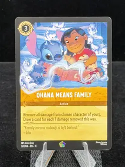 Disney Lorcana-Winterspell-Ohana Means Family-#32-Regular-M/NM - Image 1