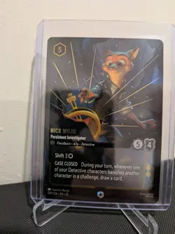 Disney Lorcana TCG Nick Wilde Persistent Investigator 239/204 Foil EN - Image 1