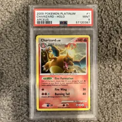 2009 POKEMON PLATINUM ARCEUS #1 CHARIZARD-HOLO PSA 9 - Image 1