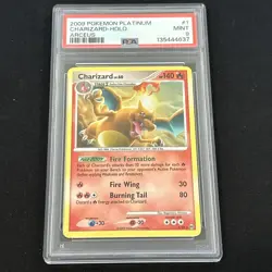 2009 POKEMON PLATINUM ARCEUS #1 CHARIZARD-HOLO PSA 9 - Image 1