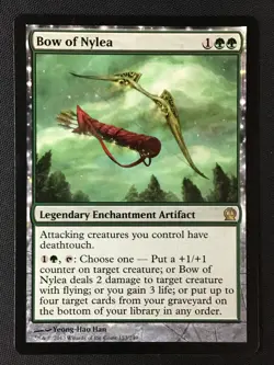 MTG Theros #153 Bow of Nylea LP+ - Image 1
