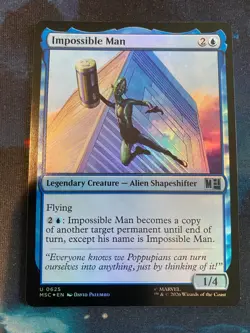 MTG Marvel Super Heroes Impossible Man Foil - Image 1