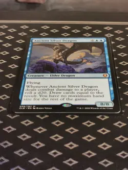 Ancient Silver Dragon (CLB) 56 LP MTG - Image 2