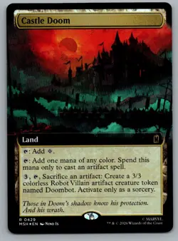 Castle Doom (Extended Art) 429 Marvel Super Heroes Magic: The Gathering Foil NM - Image 1