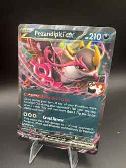 038/064 Fezandipiti ex Prize Pack Series 6 Promo Play! Pokemon TCG Pack Fresh NM - Image 1
