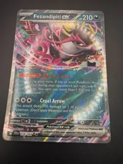 038/064 Fezandipiti ex Prize Pack Series 6 Promo Play! Pokemon TCG Pack Fresh NM - Image 4
