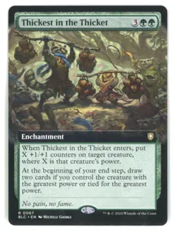 MtG BLC Thickest in the Thicket #67 Extended Art - Image 1