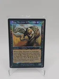 RARE! Gray Merchant of Asphodel #323 Time Spiral Remastered Old Border Foil NM - Image 1
