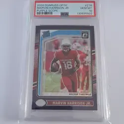 2024 Optic Marvin Harrison Jr Purple Scope Psa 9 - Image 1
