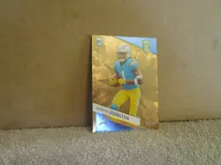 2023 PANINI DONRUSS ELITE QUENTIN JOHNSTON #176 RC ROOKIE GOLD 5/10 CHARGERS - Image 1
