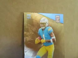 2023 PANINI DONRUSS ELITE QUENTIN JOHNSTON #176 RC ROOKIE GOLD 5/10 CHARGERS - Image 4