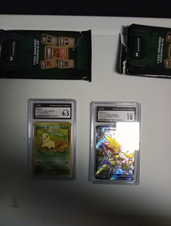 Alakazam 2023 ex 326/190 : Shiny Treasure Ex (Japanese) CCG 10 & Chikorita 6.5 - Image 1