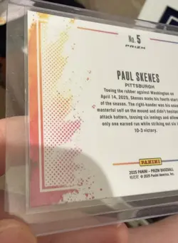 2025 Panini Prizm - Color Blast Paul Skenes #5 - Image 2