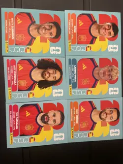 FIFA Panini 2026 World Cup- 6 Spain Stickers: #11, #15,#14,#9,#8,#7 - Image 1