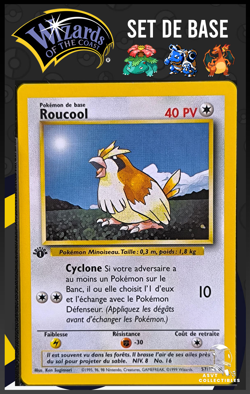 Carte Pokemon Roucool 57/102 Edition 1 Ed 1 Set De Base Wizards FR 5 - Image 1
