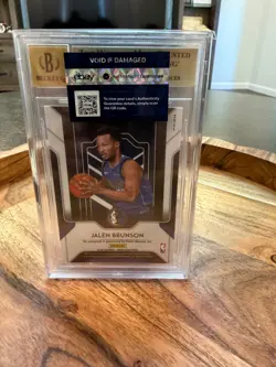 Panini Prizm 2018-19 Jalen Brunson Fast Break Rookie Auto BGS 9.5/10 - Image 3