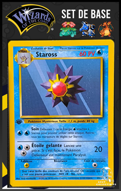 Carte Pokemon Staross 64/102 Edition 1 Ed 1 Set De Base Wizards FR 3 - Image 1
