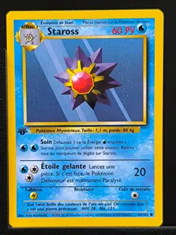 Carte Pokemon Staross 64/102 Edition 1 Ed 1 Set De Base Wizards FR 3 - Image 2