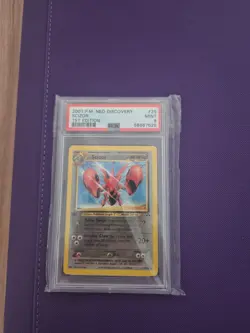 Pokemon Scizor 10/75 1st Edition Neo Discovery PSA 9 Non Holo - Image 1