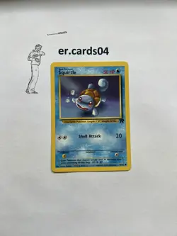 Squirtle 68/82 Team Rocket Regular Unlimited Pokemon Card - NM/LP - Image 1