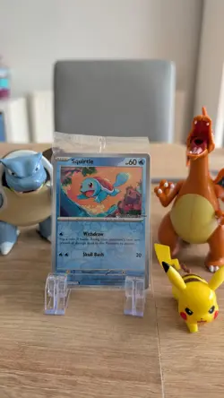 Squirtle 007/165 Pokemon Center Stamped 151 Promo Reverse Holo Card SEALED - Image 1