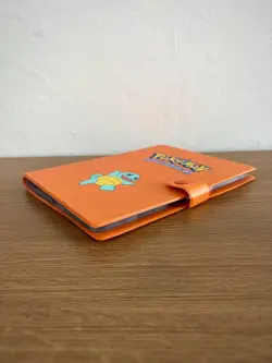 VTG Rare 1999 Squirtle Pokemon Card Binder Wizards Of The Coast Orange Nintendo - Image 4