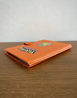 VTG Rare 1999 Squirtle Pokemon Card Binder Wizards Of The Coast Orange Nintendo - Image 5