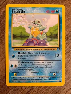 Squirtle 95/110 Legendary Collection Non Holo Pokemon Card WOTC 2002 LP+ - Image 1