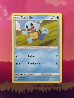 Pokemon Card Squirtle Team Up Common 23/181 Near Mint - Image 1