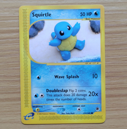 Pokemon Squirtle 131/165 Expedition Base Set Common Regular Trading Card - Image 1