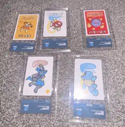 Pokemon Centre Exclusive Japanese Promo 5-Card Lot: Squirtle, Lucario - Image 1