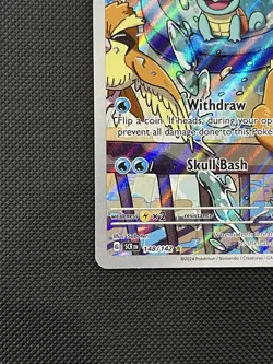 Pokemon TCG Squirtle 148/142 Stellar Crown Secret Rare Card Near Mint Condition - Image 5