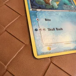 Pokemon TCG Squirtle Stamped Reverse Holo Card 63/100 EX Crystal Guardians MP - Image 3